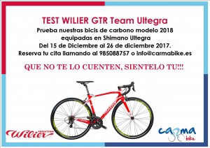 TEST BICICLETA WILIER GTR Team Ultegra 2018 Foto 1