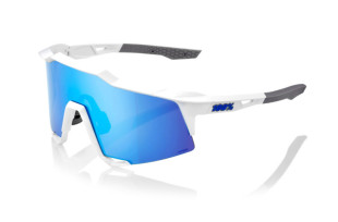 Tienda online Accesorios Gafas Gafas 100% Speedcraft blanco mate con lentes HiPER Blue Multilayer Mirror