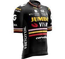 Tienda online Accesorios Ropa, complementos Ropa Hombre Maillot Team Jumbo-Visma 2023 Trilogy manga corta negro multicolor