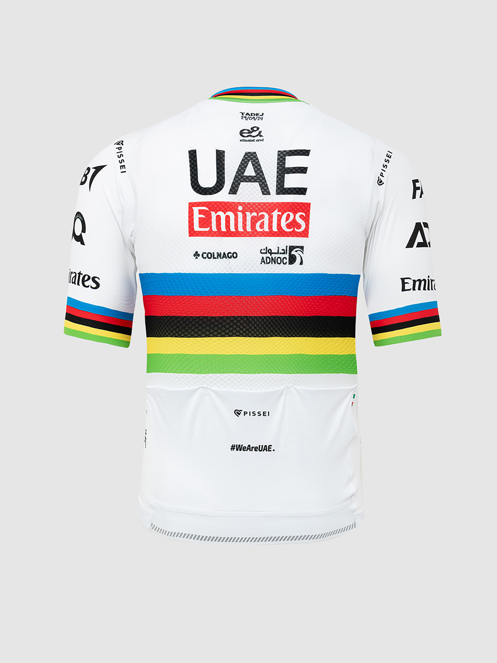 Maillot Pissei Campeon del Mundo Replica Tadej Pogacar - Imagen 2